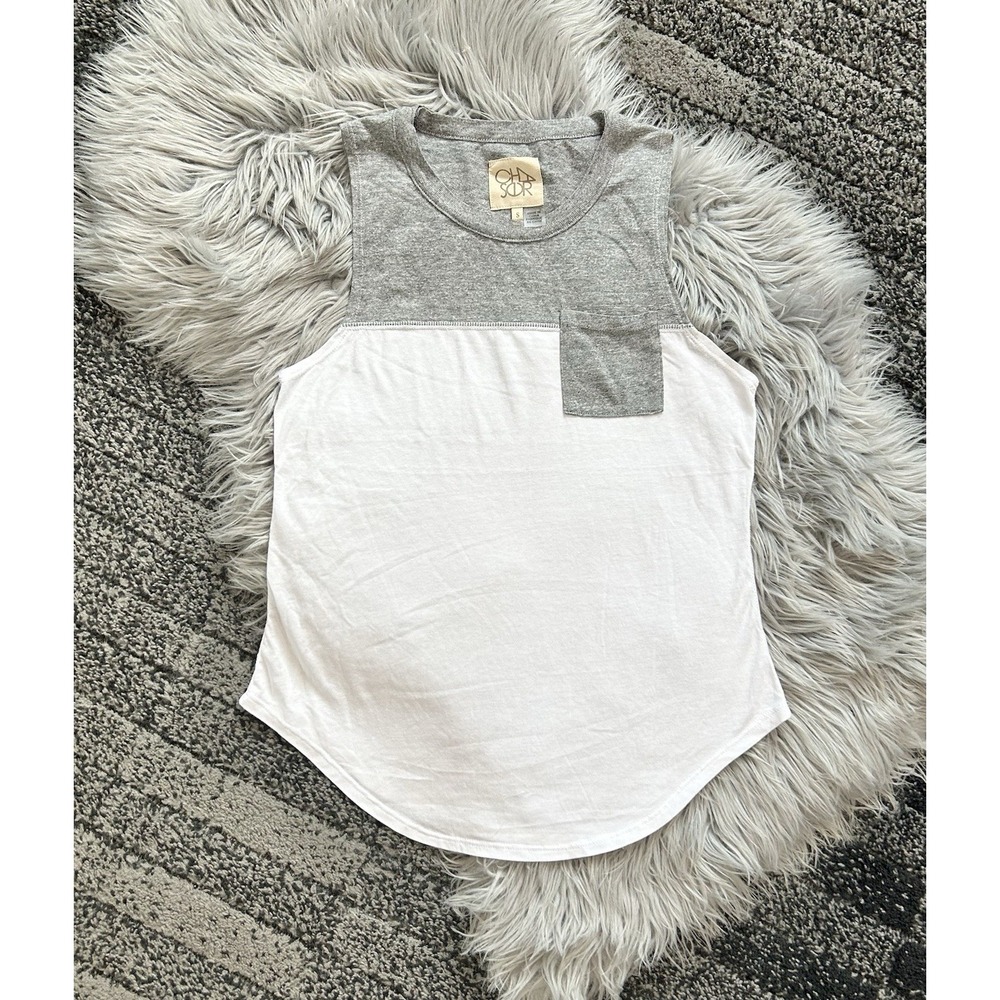 Chaser‎ Women's Color Block Tank Top With Chest Pocket Size Small
